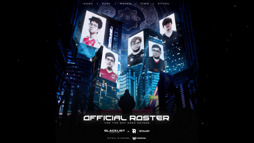 Blacklist International reveals Dota 2 roster for 2023 DPC