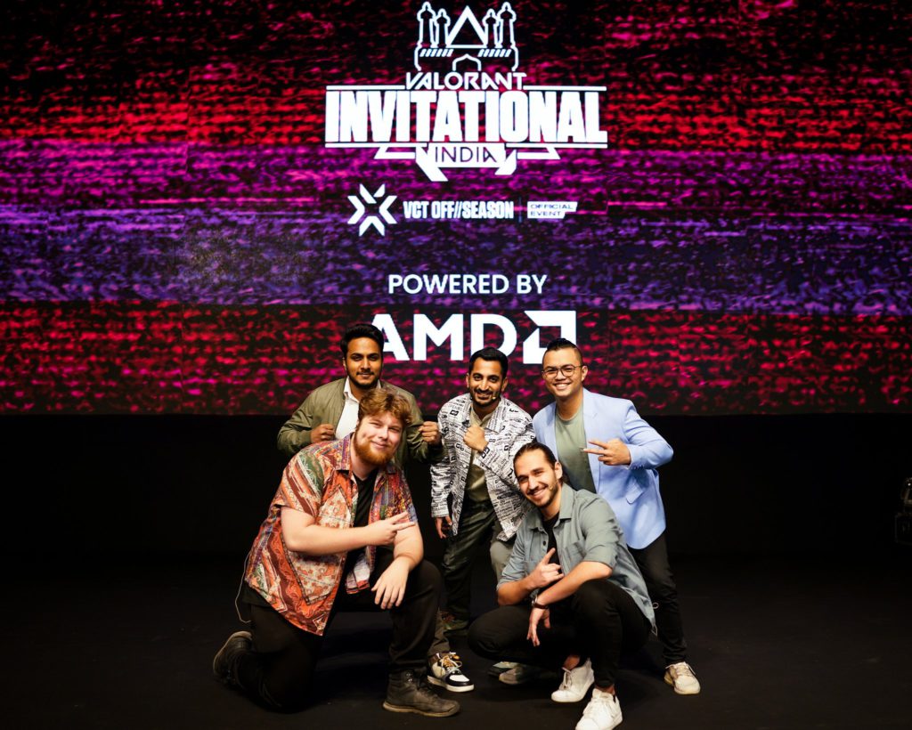 The broadcast talent team at Valorant India Invitational 