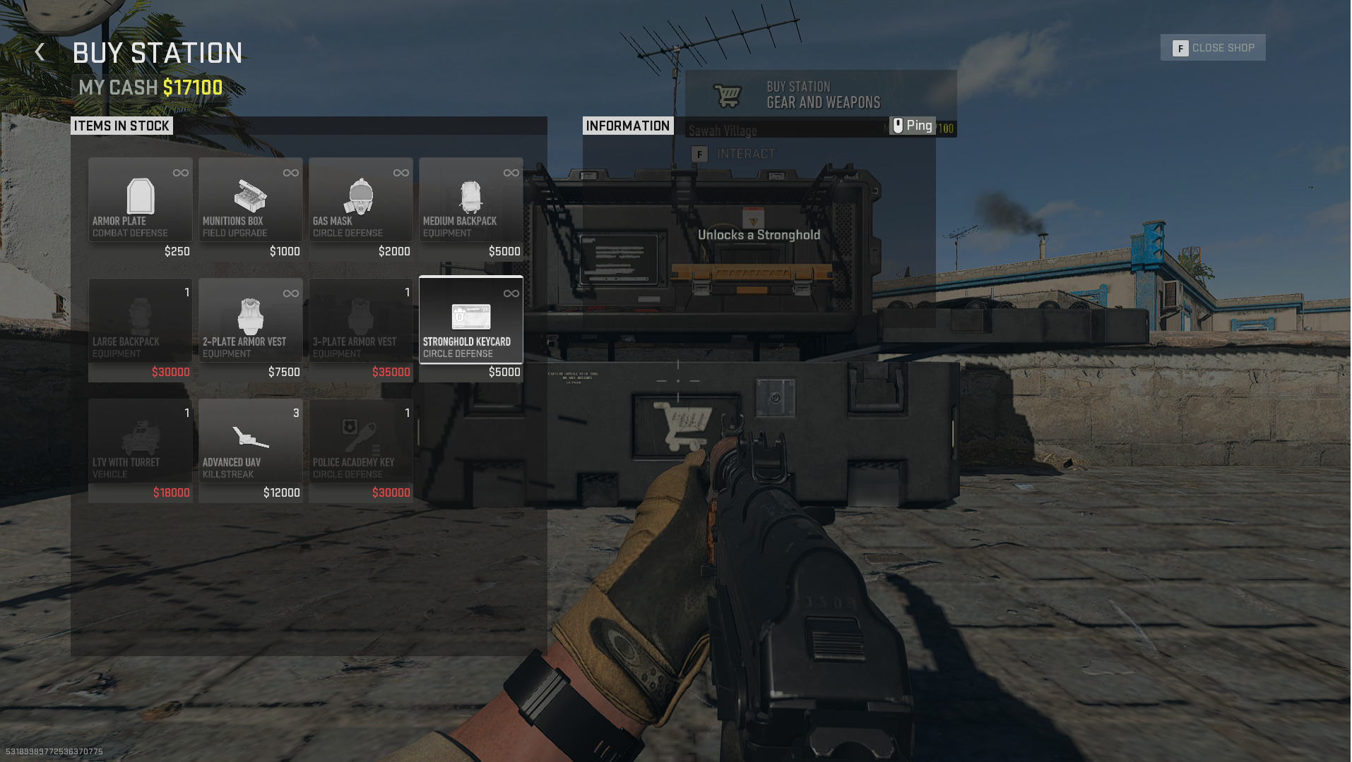 A player accesses a Buy Station in COD DMZ.