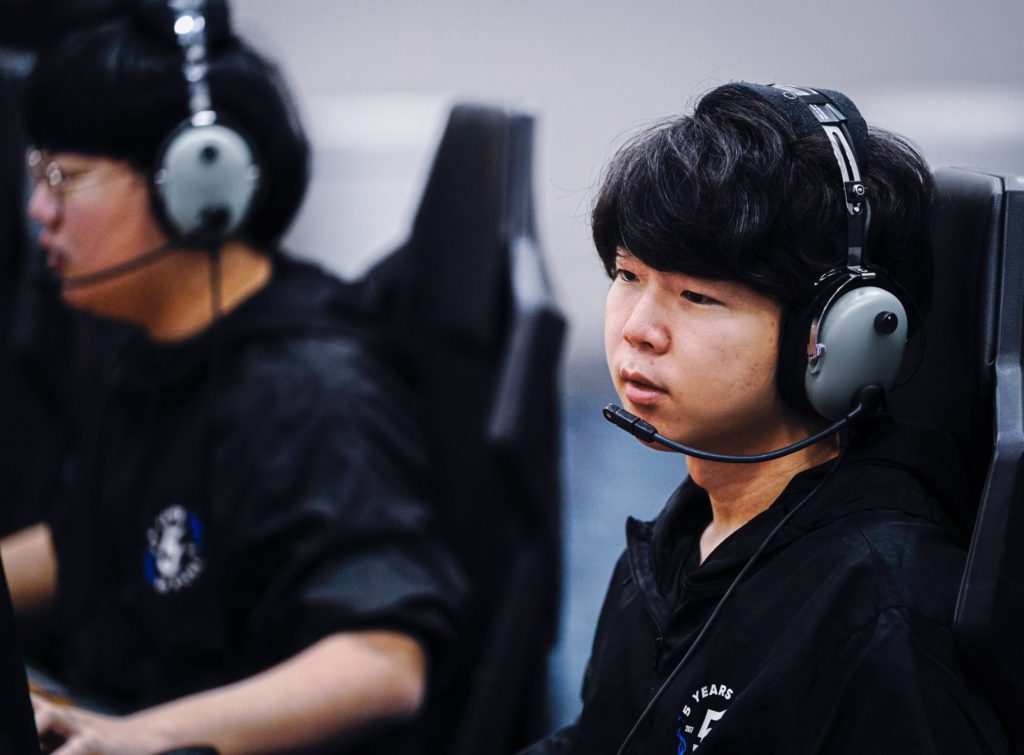 Dallas Fuel players during their match against Seoul Dynasty.