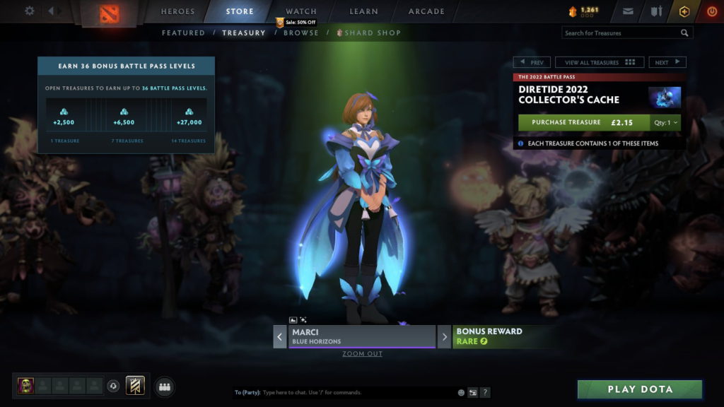 Perhaps the tamest Marci set submitted, Blue Horizons (Screenshot by esports.gg)