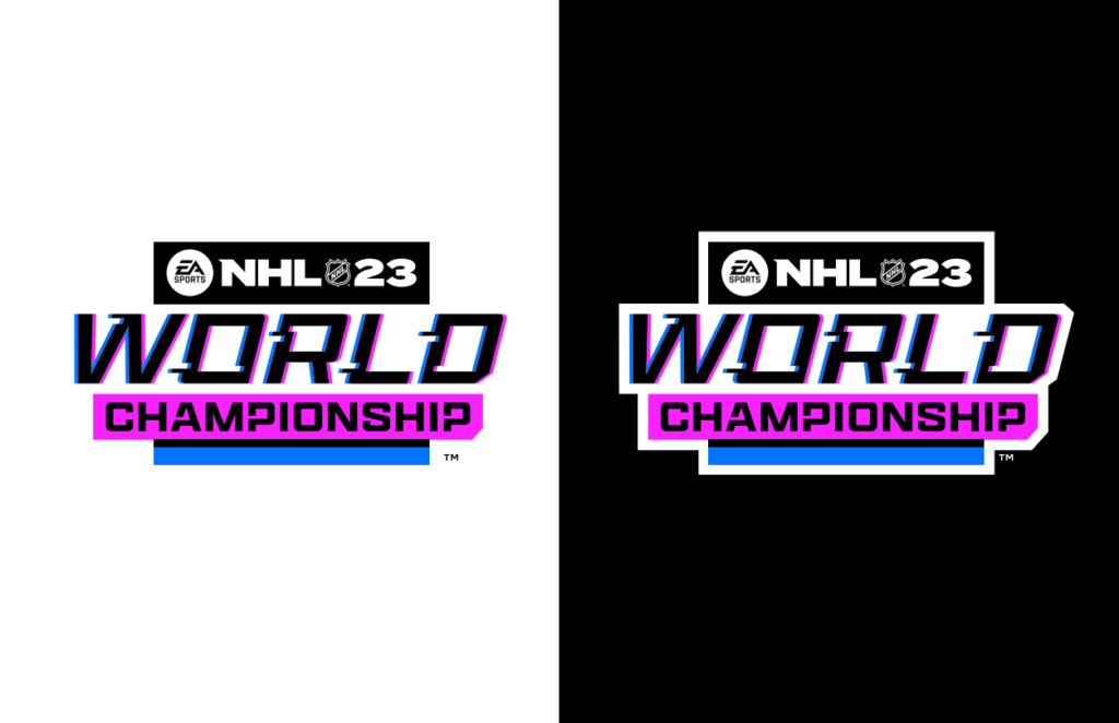 The EA SPORTS NHL 23 World Championship brand identity