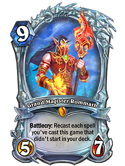 Diamond Grand Magister Rommath
Paid Hearthstone Rewards Track
(Image via Blizzard)