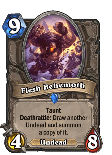 Flesh Behemoth  - March of the Lich King Discard Warlock Hearthstone card