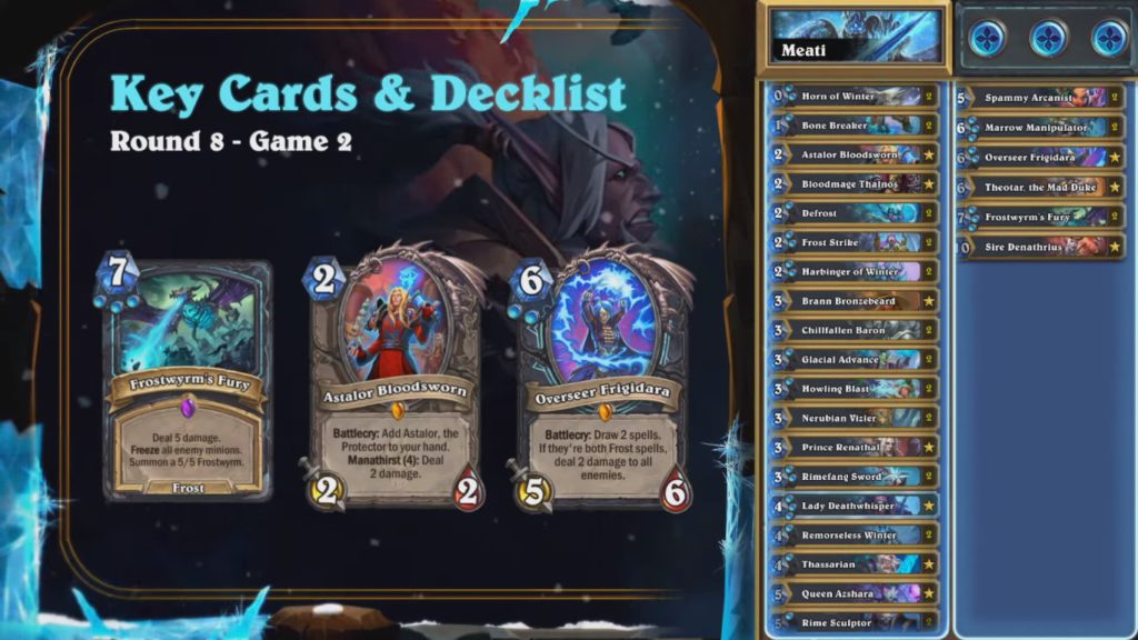 Meati Frost Deckd - Death Kinght Showdown - Image via Hearthstone