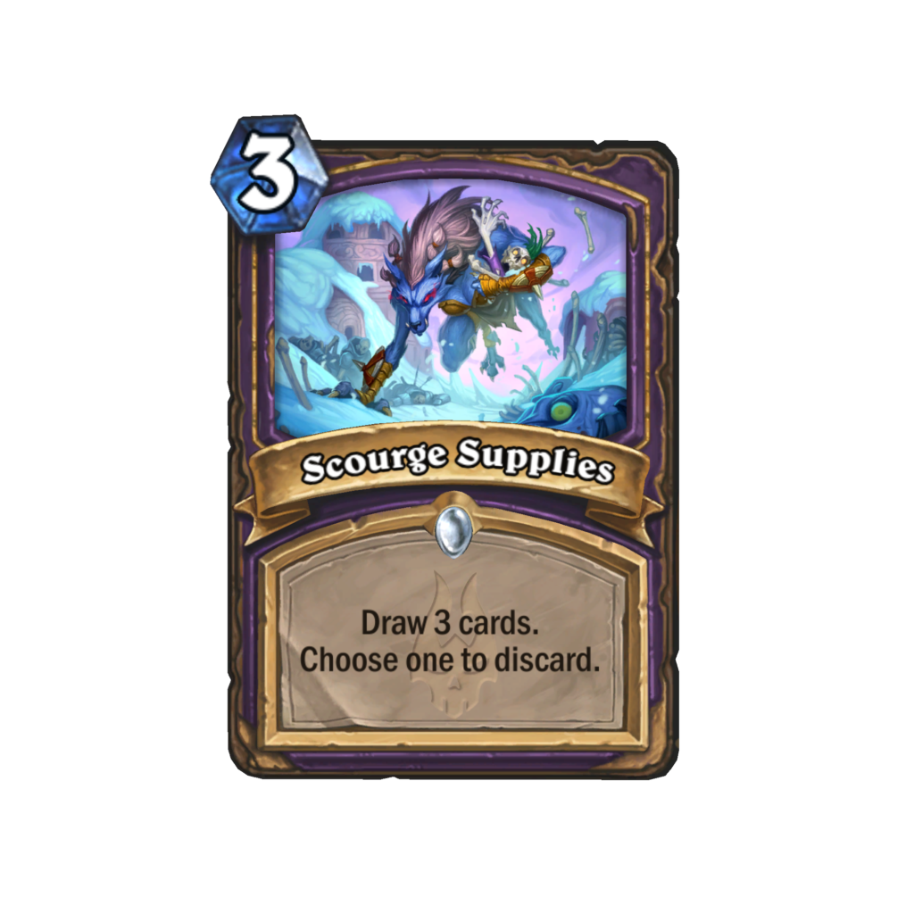 Scourge Supplies - New Discard Warlock Card for March of the Lich King Hearthstone Expansion