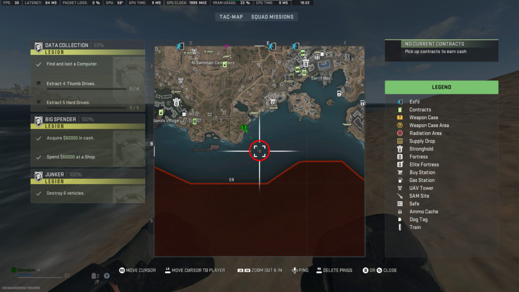 The Deckhand Lockbox is located in square E8 on the Al Mazrah map.