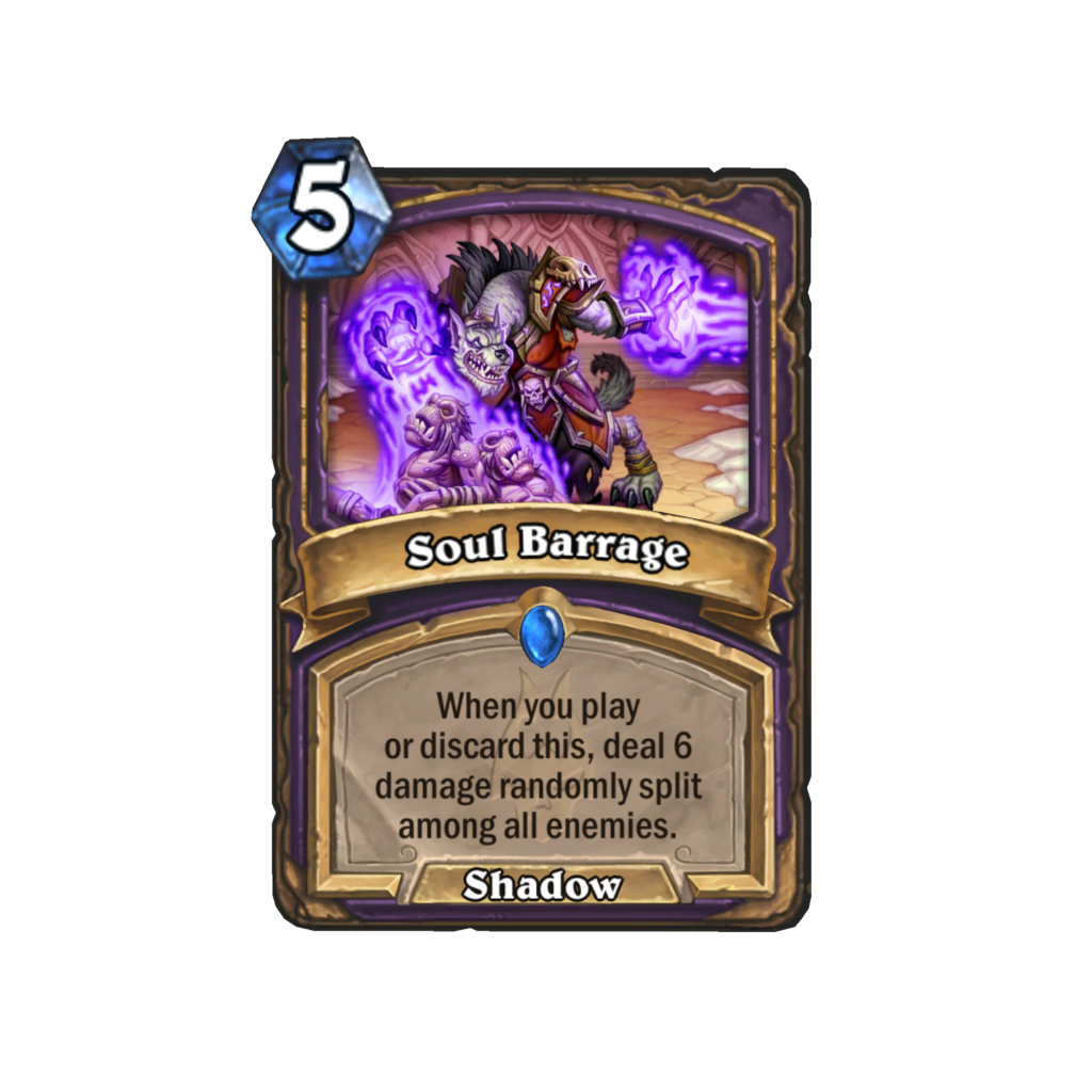 Soul Barrage - New Warlock Card - Image via Blizzard