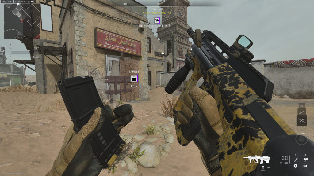 The STB 556 in action on the Taraq map in MW2.