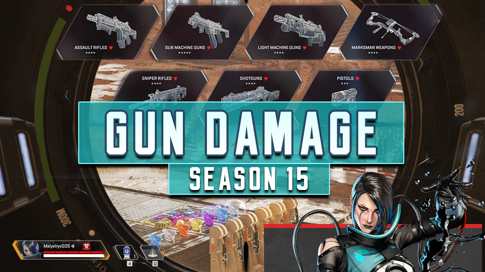 Apex Legends Gun Damage for Season 15: Head, Body, Limb and Shots to Kill