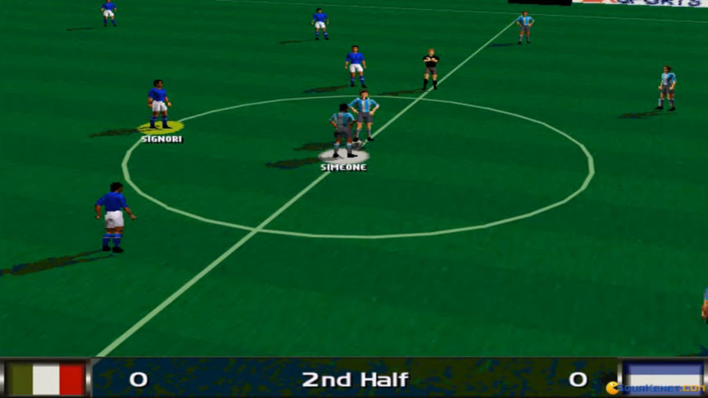 FIFA 96 sees the first use of real-time 3D graphics in FIFA's history.
