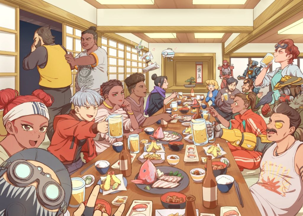 Apex Legends Backgrounds: Legends Japanese style dinner