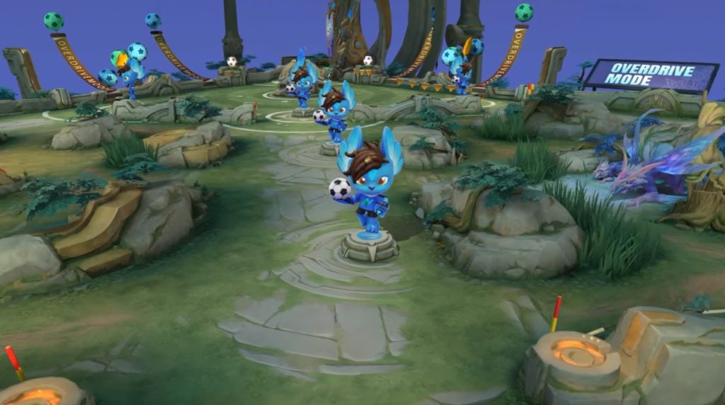 The new football-themed map in Mobile Legends