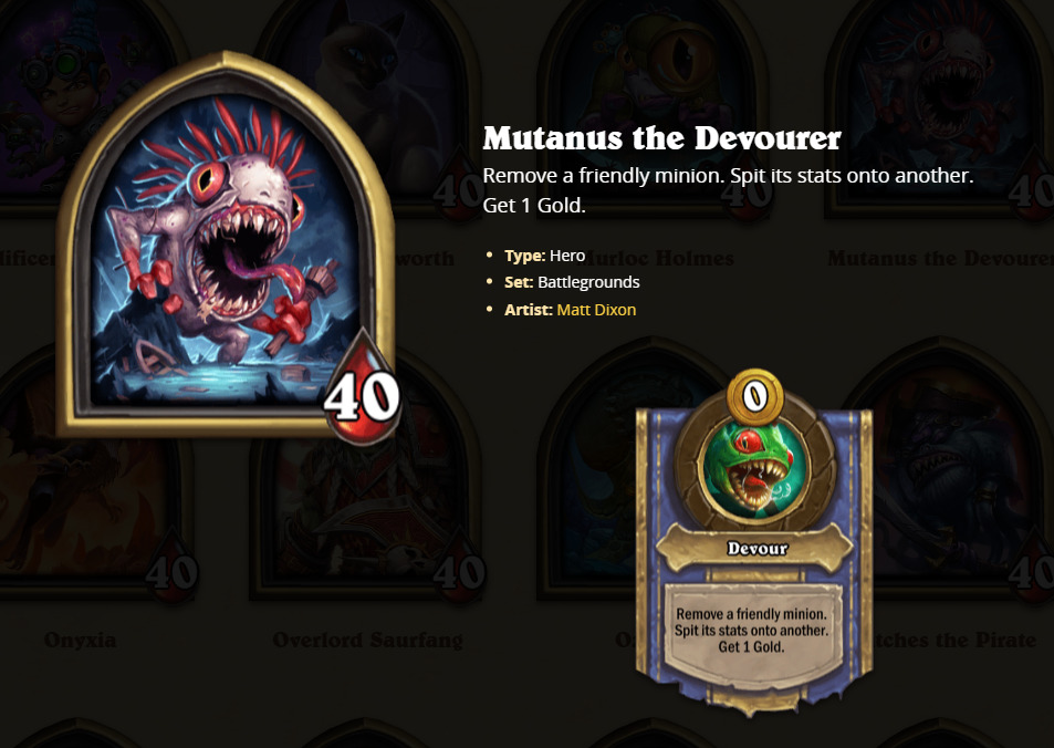 Mutanus the Devourer in Battlegrounds.