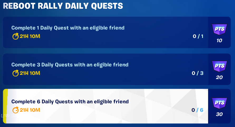 daily quests