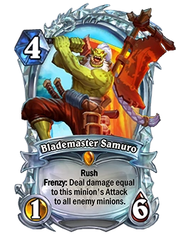 Blademaster Samuro Hearthstone Diamond Card