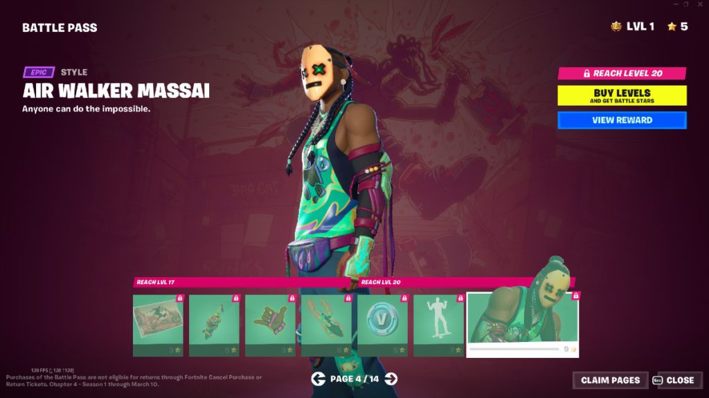 Fornite Chapter 4 Battle Pass page 4