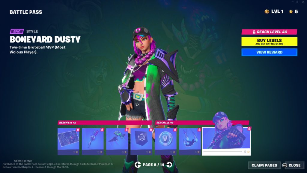 Fornite Chapter 4 Battle Pass page 8