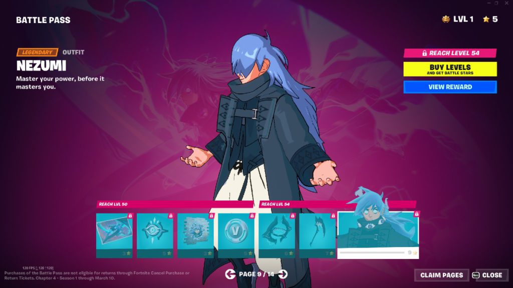 Fornite Chapter 4 Battle Pass page 9