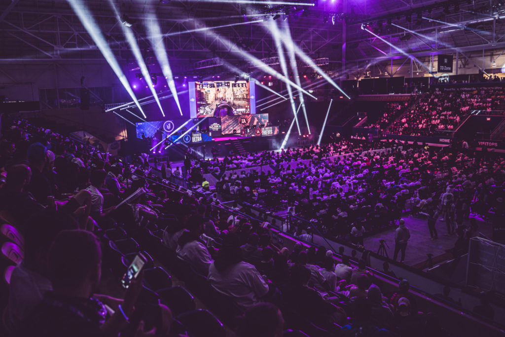 of spectators. This was the crowd during the Major 3 event in Toronto