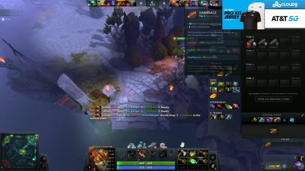 A bug with Dota 2’s Vambrace gave everyone the neutral item for free