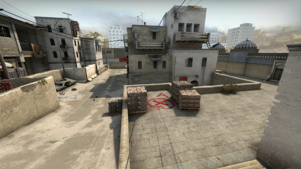 Dust 2 A long where the M4 Weapon changes have a profound impact.