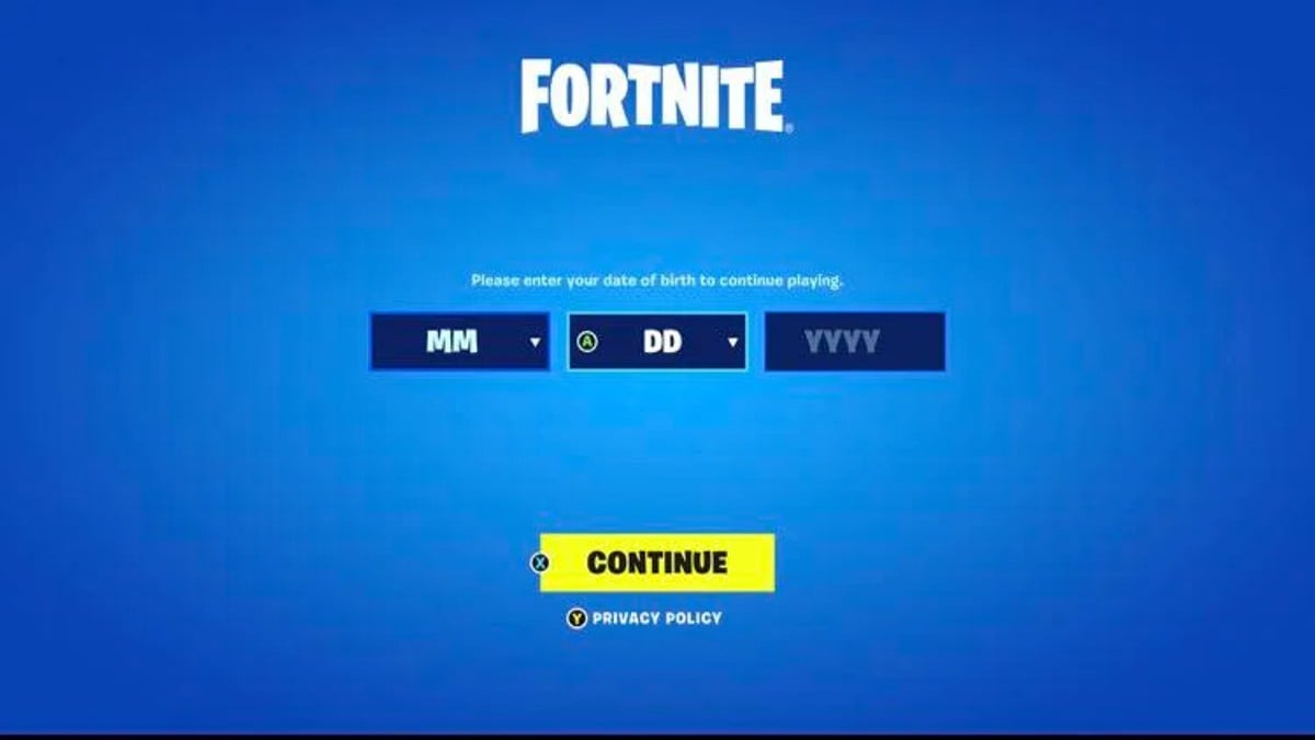 Fortnite asking for birthday: Here’s why