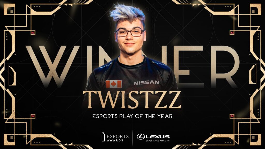 FaZe Clan’s Twistzz wins Esports Play of the Year at 2022 Esports Awards