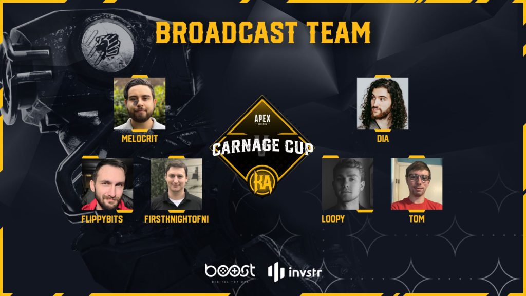 Knights Carnage Cup Broadcast talent