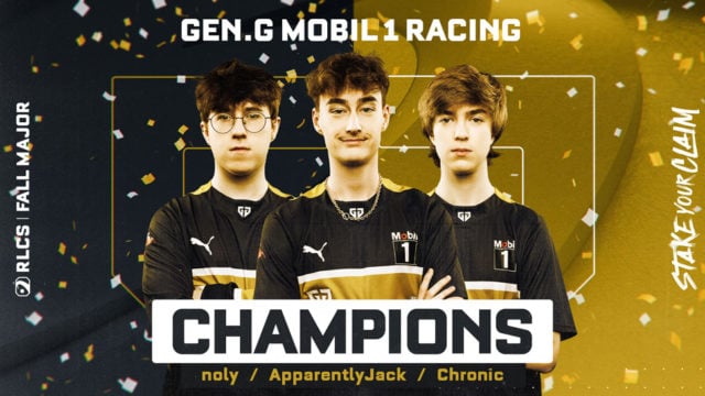 Gen.G Mobil1 Racing is the winner of RLCS Fall Major