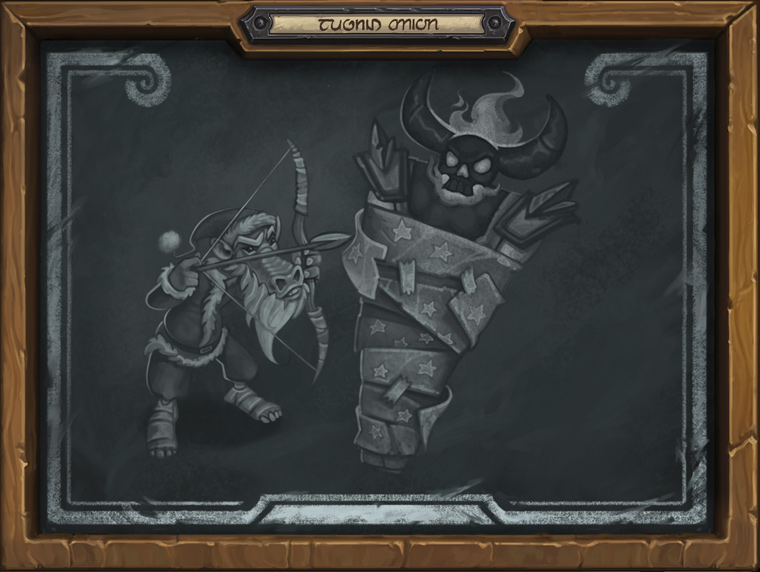 Wacky Waxy Winter’s Veil Tavern Brawl in-game screen where Greatfather Kobold wraps Ragnaros. Image via Blizzard.
