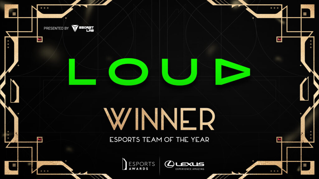 LOUD wins Esports Team of the Year at Esports Awards 2022