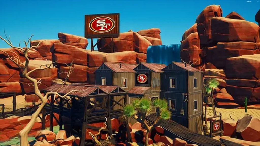 San Francisco 49ers team-inspired map