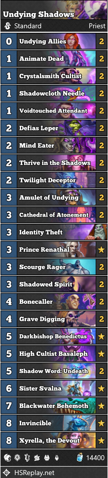 Priest Undying Shadows Recipe: