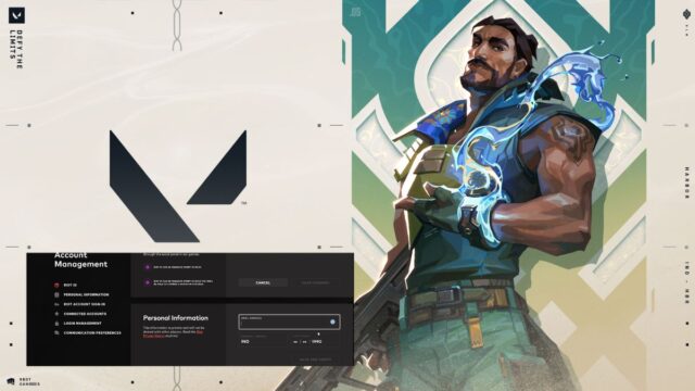 How to change your email in Valorant