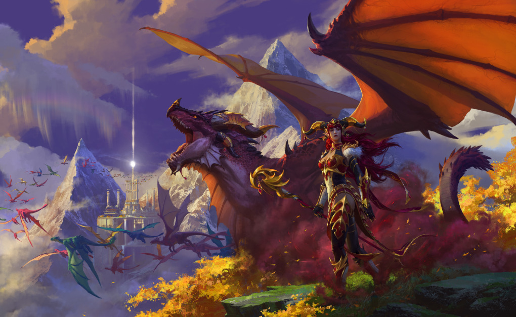 World of Warcraft Dragonfight key art