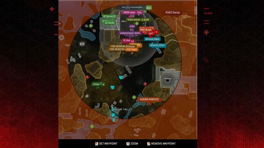 The ALGS Pro League map