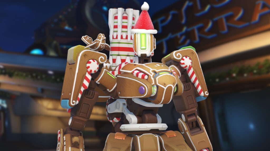 How to get the Gingerbread Bastion skin in Overwatch 2