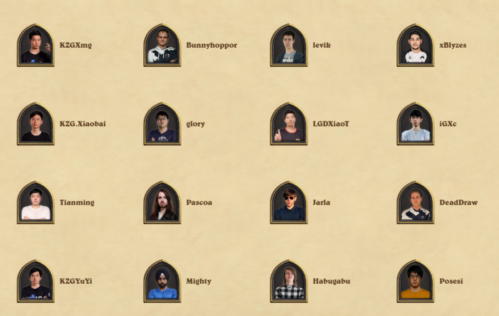 Hearthstone World Championship 2022 players