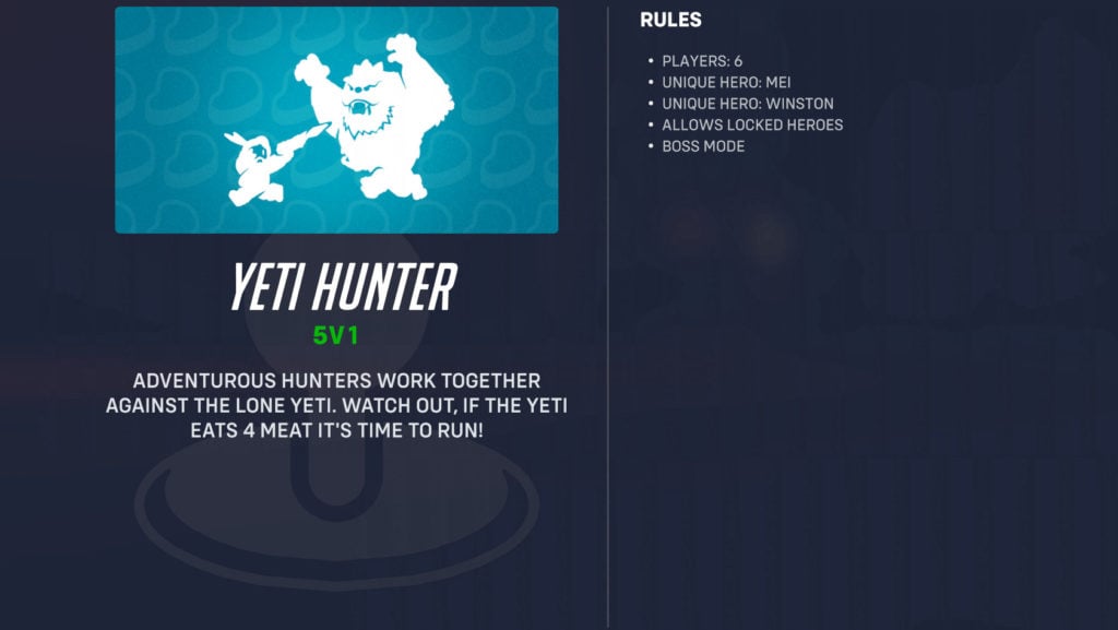 Overwatch 2 Winter Wonderland 2022 Yeti Hunter details