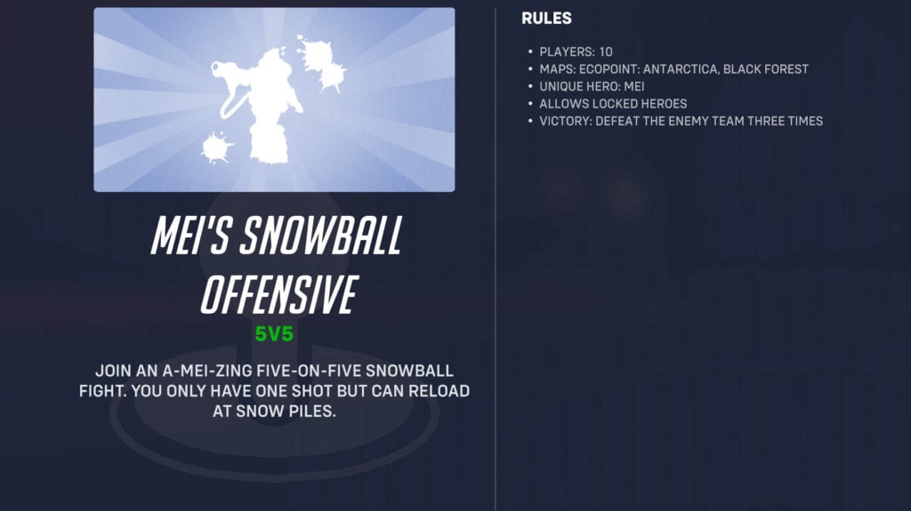 Mei's Snowball Offensive in 2022 Winter Wonderland event