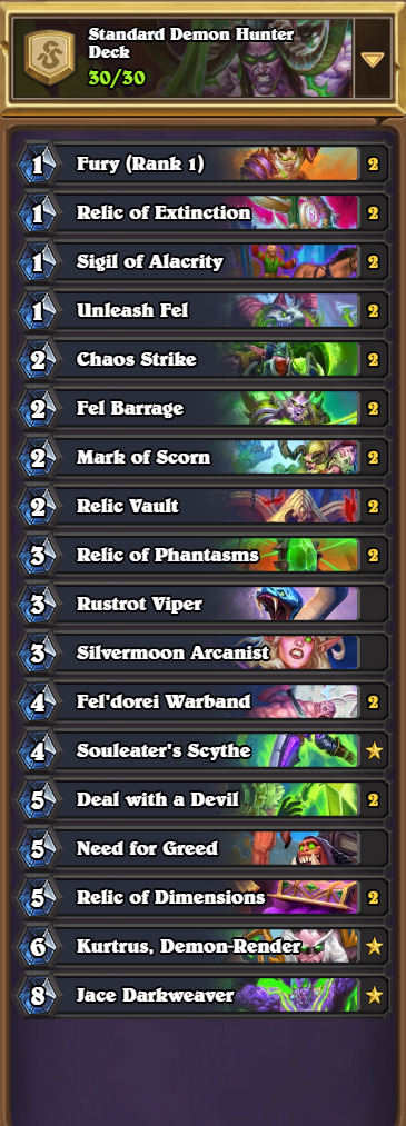 March of the Lich King deck code. Image via Blizzard Entertainment.