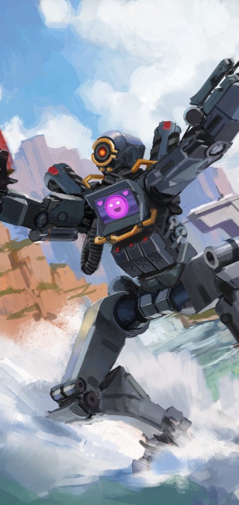 Apex Legends Backgrounds: Pathfinder grappling