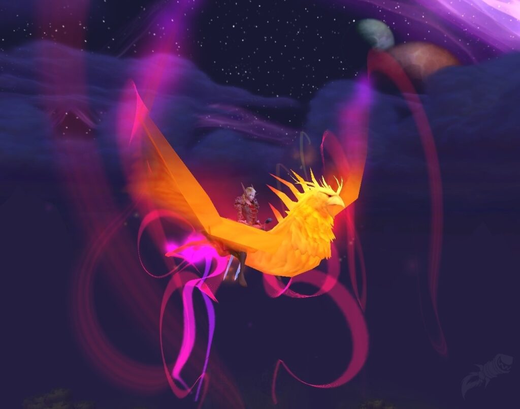 The Ashes of Al'ar mount from World of Warcraft showcases the love of phoenix imagery used throughout Warcraft lore, including in Hearthstone Battlegrounds.