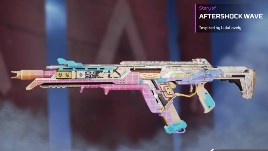 The spellbound update in Apex Legends included a blurb for LuluLuvely's R-301 skin that credits her. It turns out this was unintentionally released early and a future content update will include such blurbs for all content creator inspired skins.