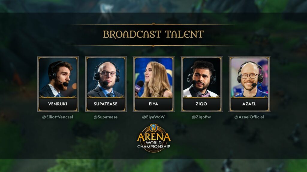 WoW AWC Cup broadcast talent