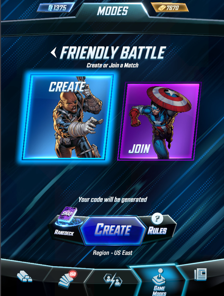 How to challenge a friend in Marvel Snap - Image via esports.gg