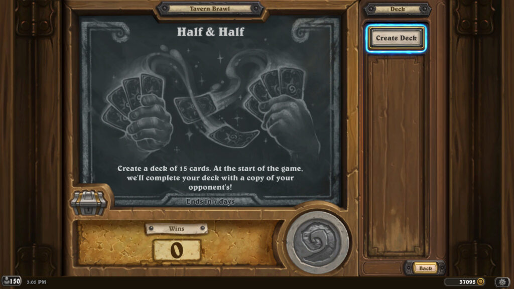 Half and Half Hearthstone Tavern Brawl decks