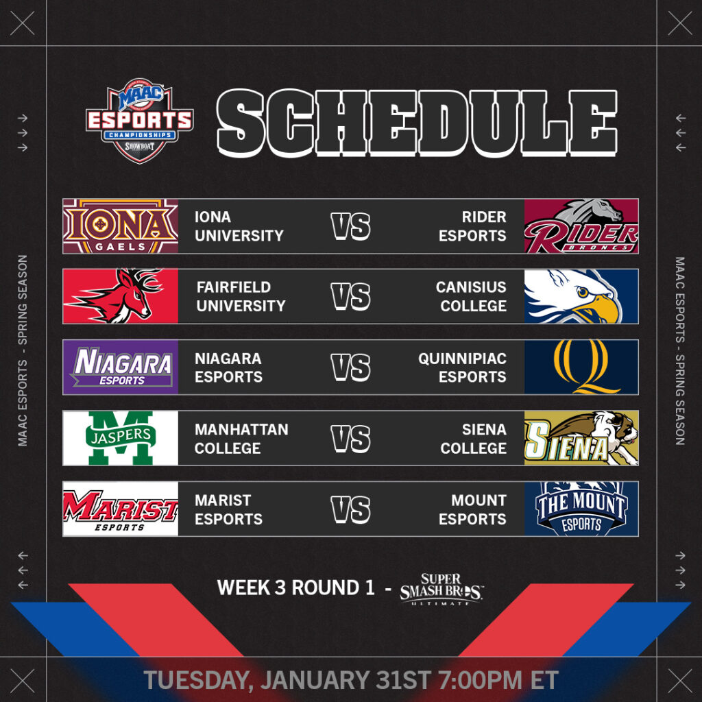 The MAAC Week Three Round One for Super Smash Bros. Ultimate.