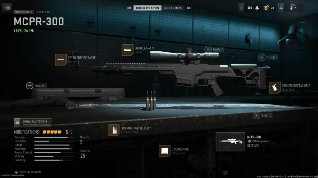 The best loadout for the MCPR-300 is seen with all of its attachments and the subsequent attribute changes in MW2.